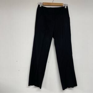 Bebe Black Straight Leg Trouser Dress Pants Womens 0 Career Office Academia